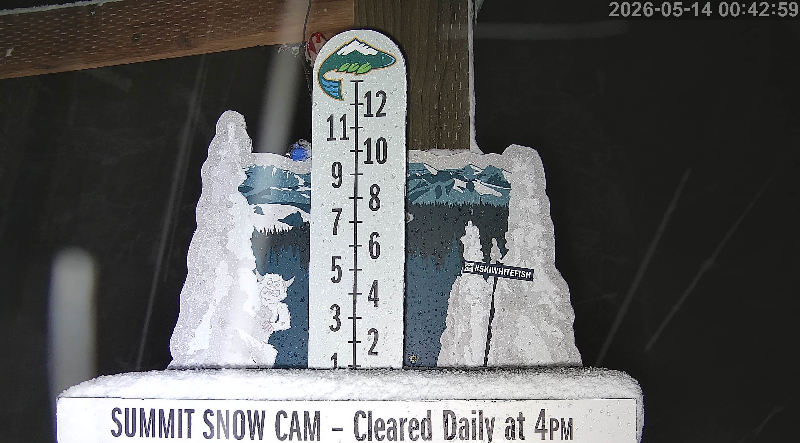Whitefish ski resort Snow Stake