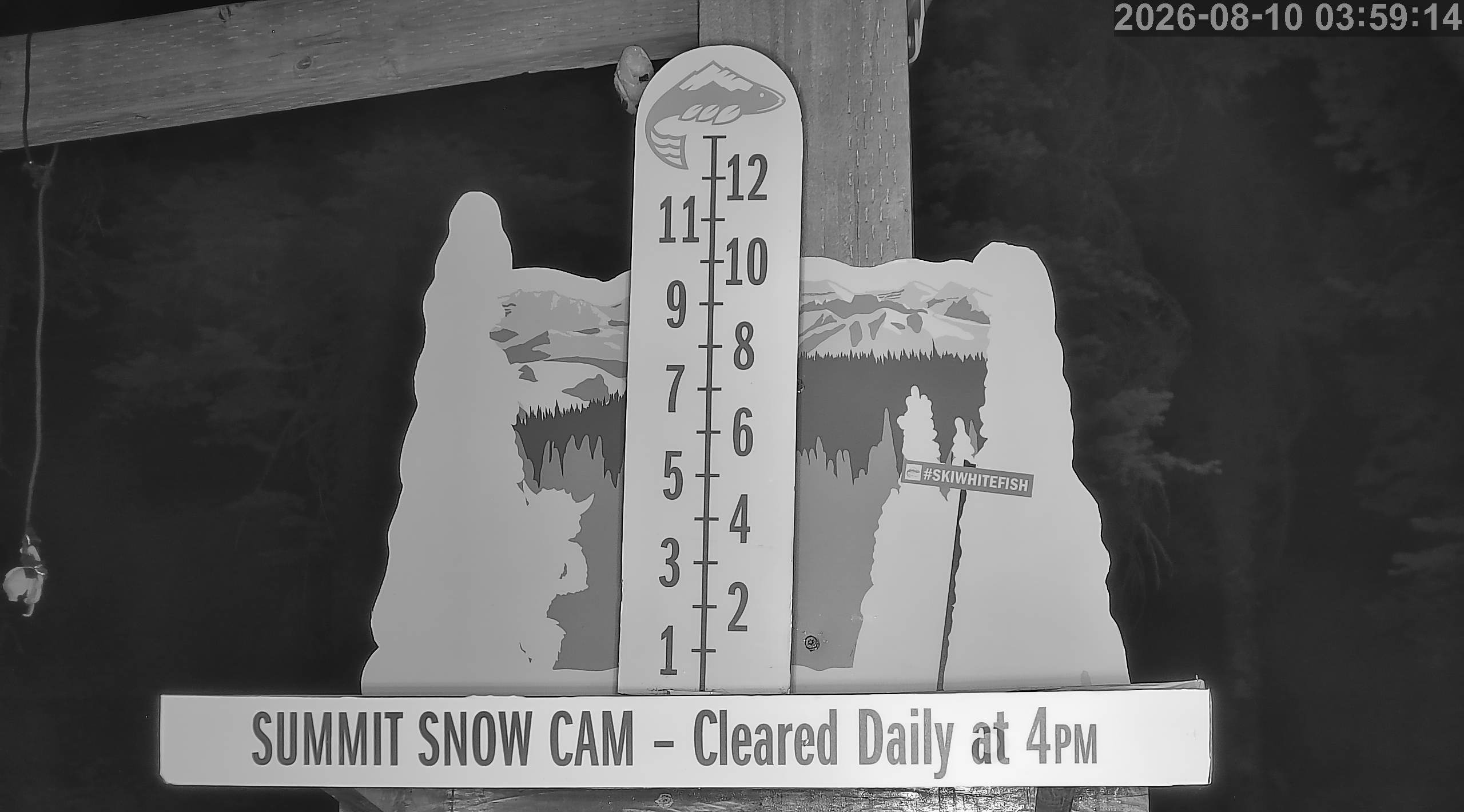 Whitefish ski resort Snow Stake